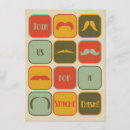 Recherche de moustache bash invitations Vintage