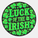 Recherche de trèfle vert autocollants Irlande