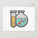 Recherche de chimie cartes postales Bécher