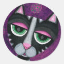 Recherche de féline autocollants Chat noir