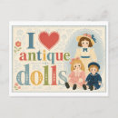 Recherche de poupées antiques cartes postales Amour