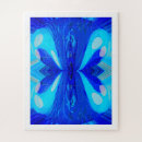 Recherche de papillons bleus puzzles Beau