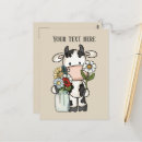 Recherche de vaches mignonnes cartes postales Fleurs