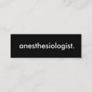 Recherche de anesthésiste cartes visite Anesthésiologie