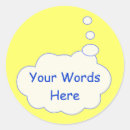 Recherche de bulle de pensée autocollants Réflexion