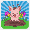 Zoek naar schattig biggetje stickers Gelukkig