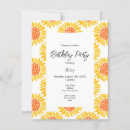 Recherche de motif de tournesol invitations Fleurs