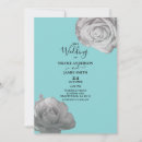 Recherche de rose et bleu turquoise invitations Moderne