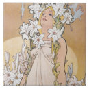 Recherche de alphonse mucha carreaux Fleur