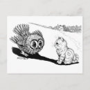 Recherche de chat et hibou cartes postales Pour tous