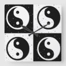 Recherche de yin et yang horloges Motif