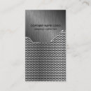Recherche de acier balayé cartes visite Élégant