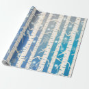 Zoek naar berk boom cadeaupapier Blauw