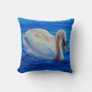 Recherche de cygnes blancs coussins Eau