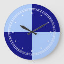 Recherche de bleu foncé horloges Géométrique