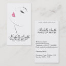 Recherche de femme vecteur cartes visite Maquillage