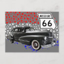 Recherche de voiture américaine classique cartes postales Route 66