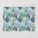 Recherche de motif pastel cartes postales Cactus