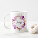Recherche de fleurs romantiques tasses Bridesmaid