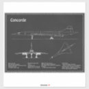 Recherche de concorde autocollants Avion