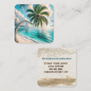 Recherche de palmiers tropicaux cartes visite Customer