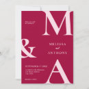 Recherche de magenta mariage invitations Simple