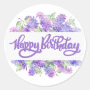Recherche de carte joyeux anniversaire autocollants Aquarelle