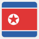 Recherche de la corée du nord autocollants Drapeaux du monde