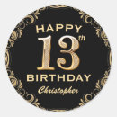 Recherche de anniversaire de 13 ans autocollants Fête d'anniversaire