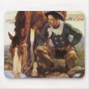 Recherche de cowboys vintages tapis souris Ouest