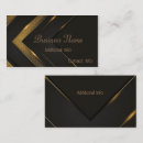 Recherche de chevron or cartes visite Noir