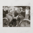 Recherche de motocycliste cartes postales Motocyclette
