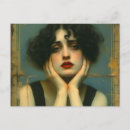Recherche de visage femme cartes postales Rétro