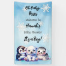 Recherche de pingouin orienté Baby shower d'hiver