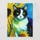 Recherche de chat jaune cartes postales Fleurs