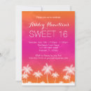 Recherche de fuchsia 16ans anniversaire invitations Tropical