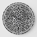 Recherche de motif léopard horloges Noir
