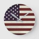Recherche de drapeau américain horloges Vétéran