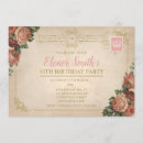 Recherche de carte postale vintage invitations Rose
