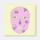 Recherche de crânes de sucre magnets Rose