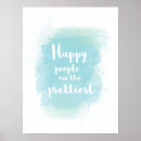 Recherche de personnes heureuses posters Aquarelle