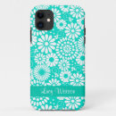 Recherche de fleur turquoise iphone coques Coloré