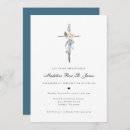 Recherche de bleu baptême invitations Aquarelle florale