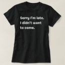 Recherche de en retard tshirts Désolé