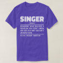 Zoek naar zangers tshirts Zangeres