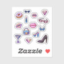 Zoek naar rode diamanten stickers Glamour