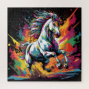 Recherche de cheval de course puzzles Rétro