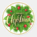 Recherche de red holly berries autocollants Vert