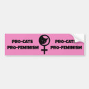 Zoek naar katten bumperstickers Feministe