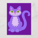 Zoek naar paarse kat briefkaarten Katje